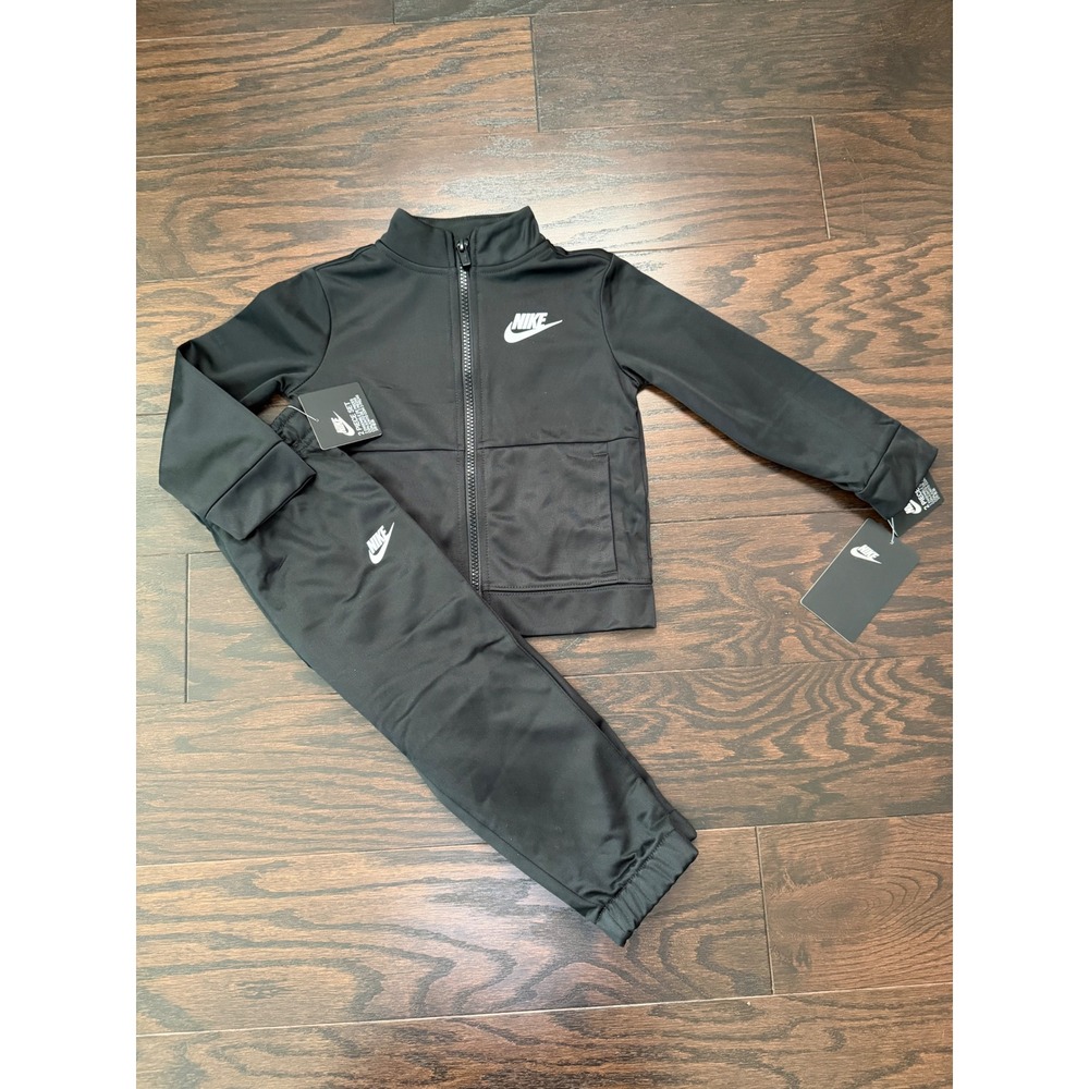 Nike Toddler Boys 2-Piece Tracksuit Jacket and Pants Set Black 24M 66E130-023